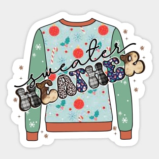 Retro Christmas Sticker